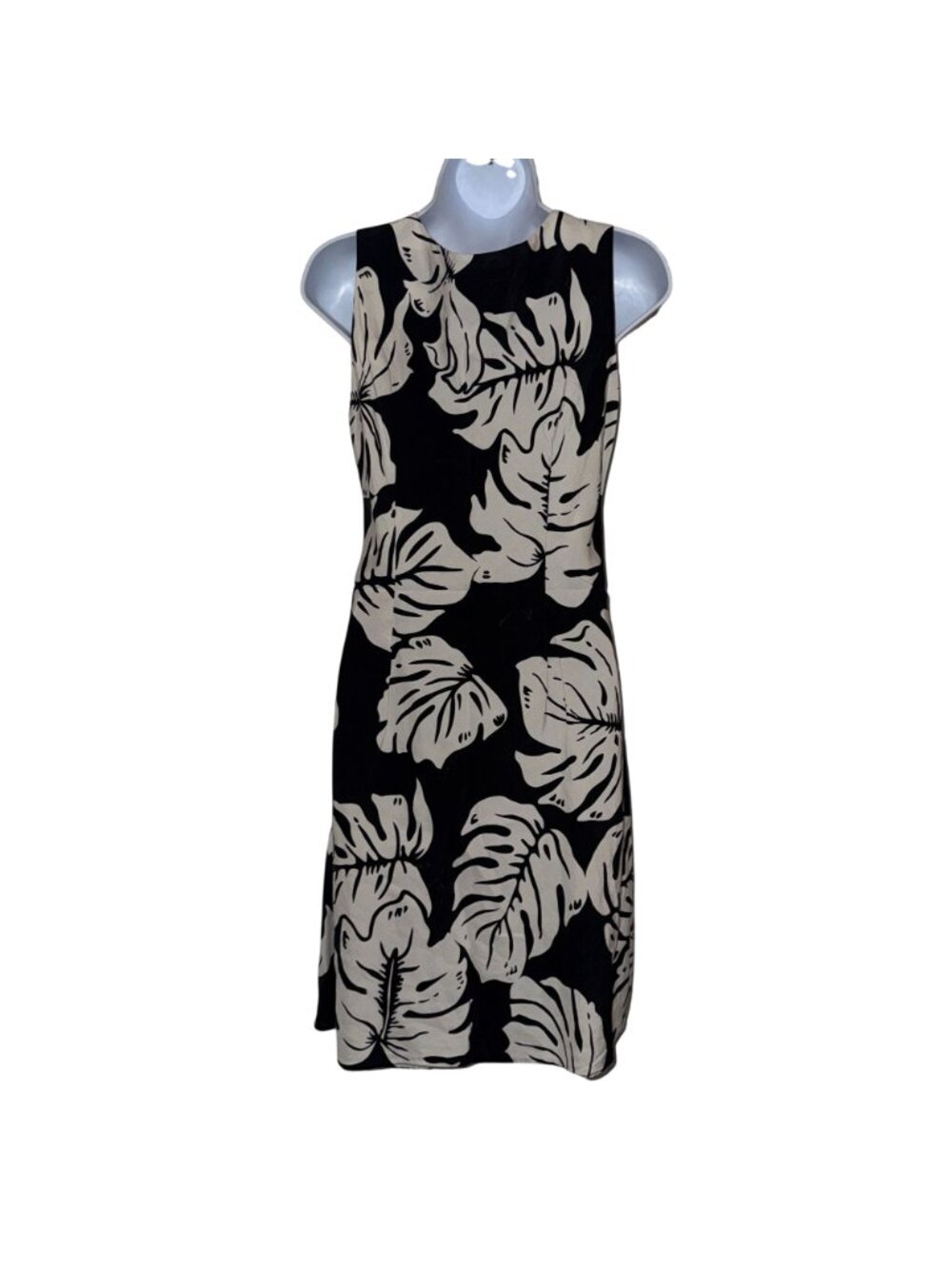 Vtg Hilo Hattie Silk Hawaiian Muumuu Beach Dress Womens S Black Mumu Floral - Picture 4 of 7